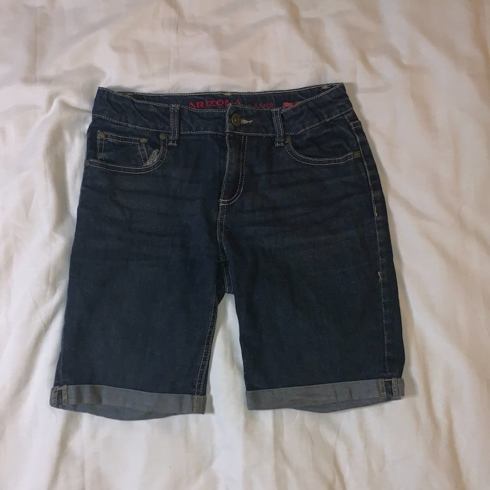 Knee-length Jean Shorts